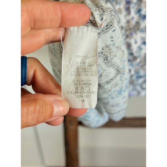 Sadie and sage Floral Print square Neck Dress Sleeveless Casual Summer  Dress M - Picture 5 of 5